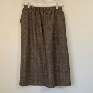 Alfred Dunner Classic Grey Plaid Women's Skirt